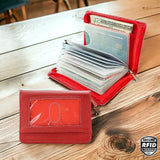 Lock Wallet – RFID Blocking, Theft Protection, Red