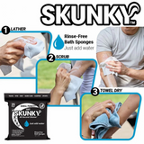 Skunky No-Rinse Bathing Wipes – Fast & Easy Shower-Free Cleaning, 50 Count