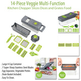 14-Piece Veggie Multi-Function Chopper/Slicer
