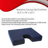 Bariatric Coccyx Gel Cushion (4.5" x 18" x 22")