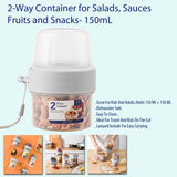 2-Way Meal Prep Container with Detachable Top - 150mL