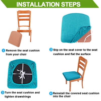 Non-Slip Stretchable Seat Cover- Polyester- Blue