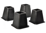 Bed Risers - Black - 4 Piece Set