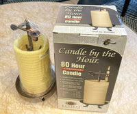 Candle by the Hour 80-Hour Citronella Candle, Eco-friendly Natural Beeswax with Cotton Wick,Yellow