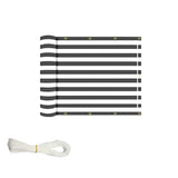 Ideaworks Deck & Fence Privacy Screen- Black and White Stripes