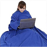 Warmie- Cozy Blanket with Sleeves - Blue