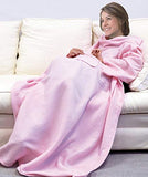 Cuddlee Blanket with Sleeves- Fleece Blanket (Hot Pink)