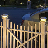 Solar Post Cap Lights Outdoor - Set of Two