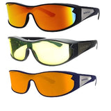 Battle Vision Wrap Around Glasses 3-Pack – Day, Night & Storm Sunglasses