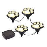 Solar LED Pet Paws Animal Prints Outdoor Garden Lights Pathway