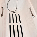 Ultimate Anti-Slip Grip: Self-Adhesive Safety Stickers - 8 Black Strips