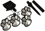 LED Solar Paw Print Lights - Pathway Solar Lights -– Set of 4