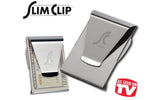 Slim Clip - Double Sided Money Clip! (Black Chrome)