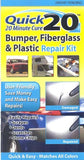 Quick 20 Bumper, Fiberglass & Plastic Repair Kit