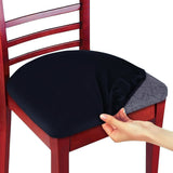Non-Slip Stretchable Seat Cover- Polyester- Black