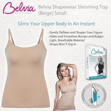 Belvia Shapewear Slimming Top (Beige) Small 8-10