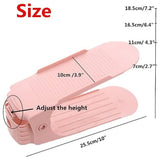 Shoe Double Decker - Efficient Space-Saving Organizer- Pink