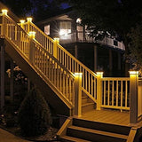Solar Post Cap Lights Outdoor - Set of Two