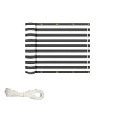 Ideaworks Deck & Fence Privacy Screen- Black and White Stripes