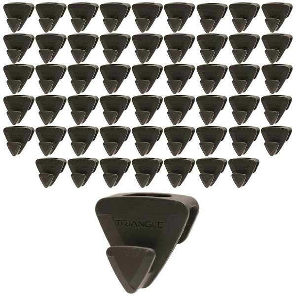 Ruby Space Triangles, 72-Pc Hanger Hooks, Black