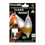 MiracleLED 604510 Ultra Saver 3-Watt Candelabra Clear Warm Bulb