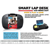 Smart Lap Desk with Media Slot (Pink)
