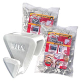 Ruby Space Triangles, 72-Pc Hanger Hooks, White