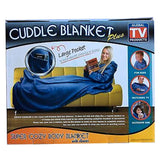 Cuddlee Blanket with Sleeves in Blue