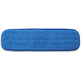36" Blue Wet Pad Microfiber Replacement Mop Pad Refill Commercial Cleaning