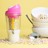 The CrunchCup - A Portable Cereal Cup  -  Pink