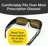 Battle Vision Wrap Around Sunglasses - Day & Night Vision 2 Pack