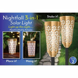 Nightfall 3-in-1 Solar Lights Set of 2