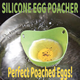 Silicone Egg Poacher Pods - 12 ct. - Heat-Resistant Nonstick Cooking Cups for Eggs