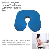 North American Healthcare Perfect Posture Seat Cushion, Blue
