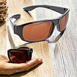 HD Vision Fold Aways Sunglasses - Black