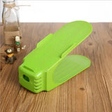 Shoe Double Decker - Efficient Space-Saving Organizer- Green