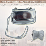 Silver RFID Purse/Wallet - Your Ultimate Protection Against Theft