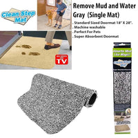 Clean Step Mat Doormat - Gray (18" x 28")