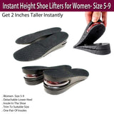 Instant Height Shoe Lifters for Women- Size 5-9