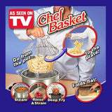 Chef Basket 12-in-1 Stainless Steel Strainer, Fryer, Steamer & Colander