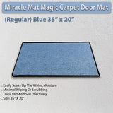 Miracle Mat Magic Carpet Door Mat - Regular Size - Blue
