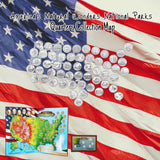 America's Natural Wonders National Park Quarters Collection Display Map