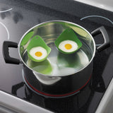 Silicone Egg Poacher Pods - 4 Pack - Versatile Nonstick Pods for Perfect Eggs