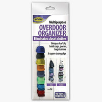 Ideaworks Multipurpose Overdoor Organizer White JB6271