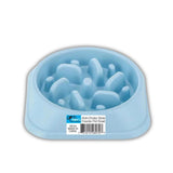 Anti-Choke Slow Feeder Pet Bowl - BLUE