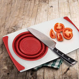 Over the Sink Cutting Board with Strainer