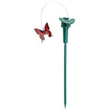 Solar Butterfly Stake -  Outdoor Garden Light with Whimsical Design - 15 Inch S