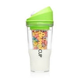 The CrunchCup XL - A Portable Cereal Cup  -  Black