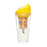 The CrunchCup - A Portable Cereal Cup  -  Yellow
