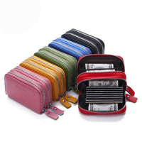 Deluxe Accordion Cardholder Wallet - Camel Yellow